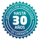 Hasta 30 años de garantía